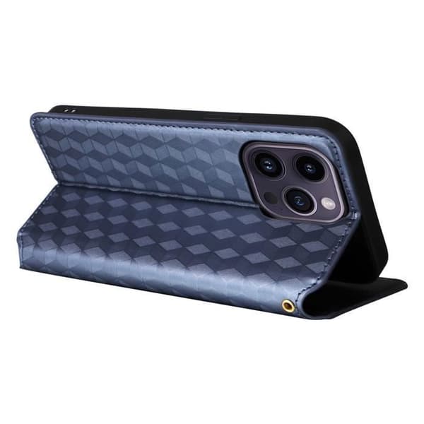 Etui Housse - ANDERLEDES - iPhone 15 Plus - PU Læder - Magnetlukning - Blå
