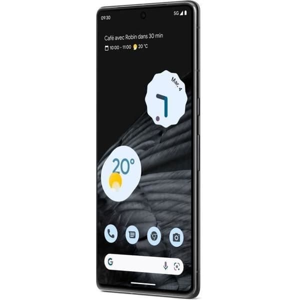 Mobiltelefon - GOOGLE - Pixel 7 Pro - 128 GB - Dual SIM - Sort