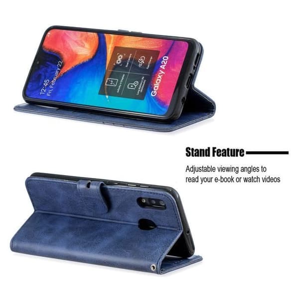 Coque - ANDERLEDES - Samsung Galaxy A40 - Stødabsorberende - Støtte - Elegant - Blå