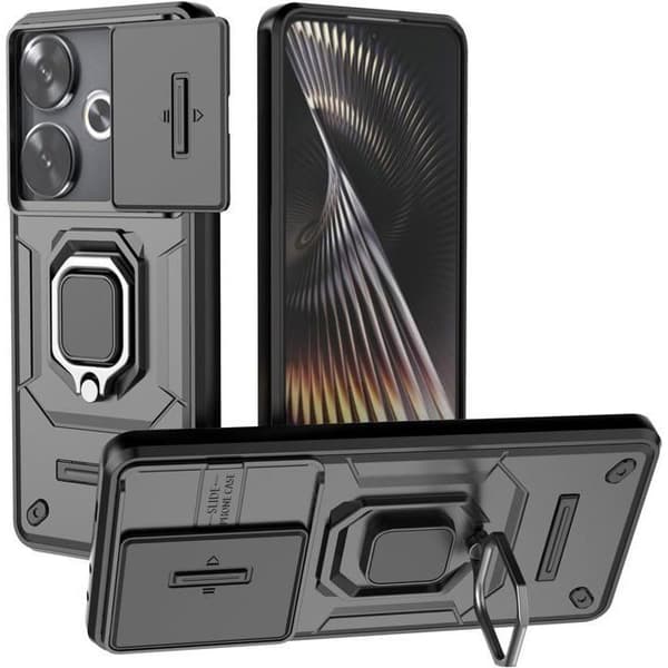 Telefonfodral - ANNORLUNDA - Poco F6 5G - Ultra hållbart - Elegant design - Fällbart stativ