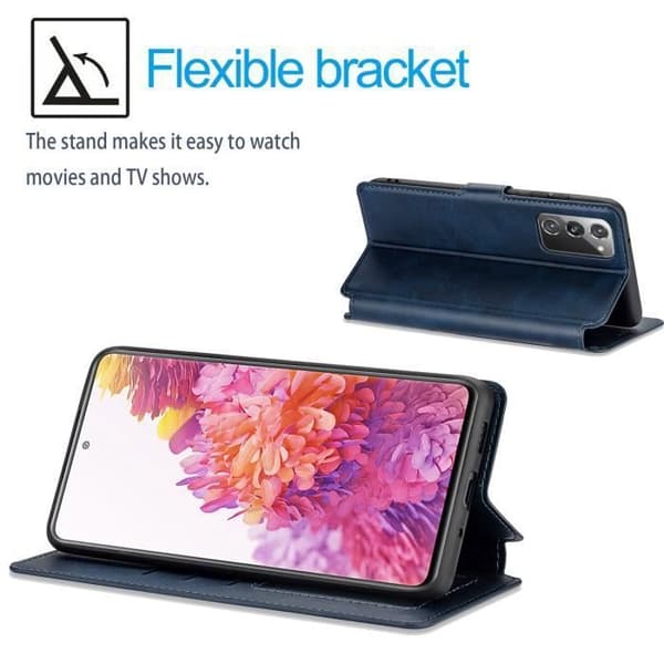 Coque - ANDERLEDES - Samsung Galaxy S20 FE - PU Læder - Stødabsorberende - Magnetisk Lukning