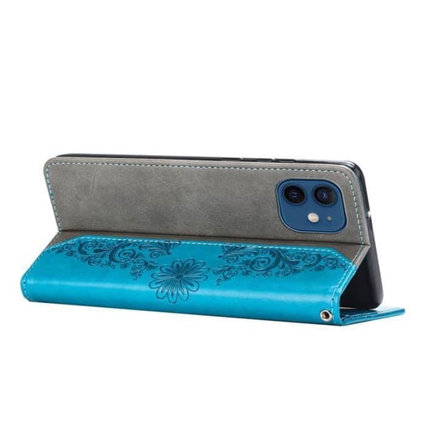 Etui Housse - ANDERLEDES - iPhone 11 - PU Læder - Blå - Blød - Magnetisk
