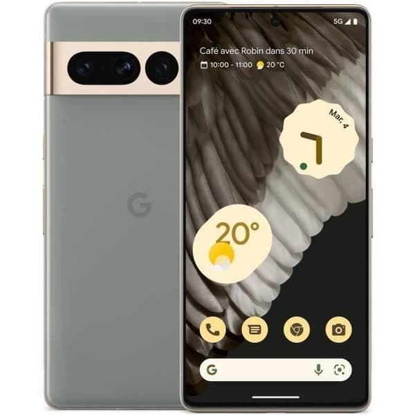 GOOGLE Pixel 7 Pro Smartphone - 128 GB - Grå - Dual SIM - Android - 6,7 tommer - 12 GB RAM