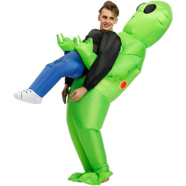 Uppblåsbar Kostym - Alien - Vuxen - Polyester - 150-190 cm - Grön