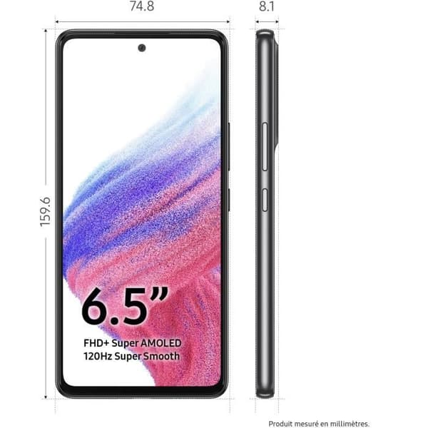 SAMSUNG Galaxy A53 128GB 5G Sort