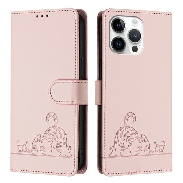 Telefoncover - ANDERLEDES - iPhone 15 Pro Max 6.7 - PU-læder - RFID - Holdbar beskyttelse