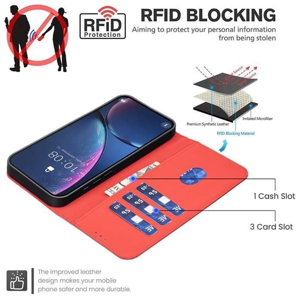 Coque - ANDERLEDES - Samsung Galaxy S25 Plus/S24 Plus - PU Læder - Stødabsorberende - Multifunktionel