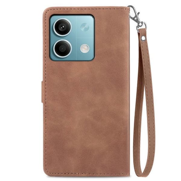 Mobilskal - ANNORLUNDA - Xiaomi Redmi Note 13 5G - PU-läder - Stötsäker - Kortfack