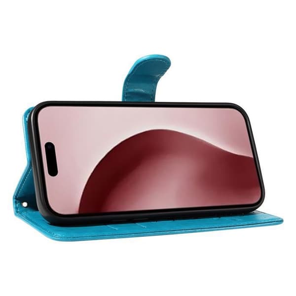 Plånboksfodral - ANNORLUNDA - iPhone 16 Pro - PU-läder - Magnetisk - Kortfack