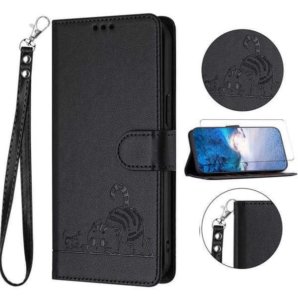 Hölster - ANNORLUNDA - iPhone 15 Pro 6.1 - PU-läder - RFID - Hållbart skydd