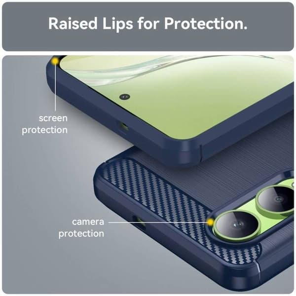 Coque - ANDERLEDES - OnePlus Nord CE4 Lite 5G - Silikone - Kul - Mørkeblå