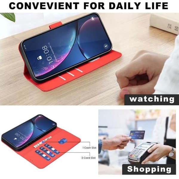 Coque - ANNAT - Samsung Galaxy S25 Plus/S24 Plus - PU-läder - Stötsäker - Multifunktion