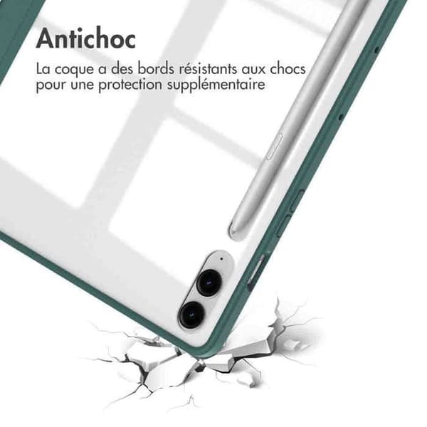 Hårdtablettfodral - ANNORLUNDA - iMOSHION Conquer - Grön - Samsung Tab S9 FE Plus - Heltäckande skydd
