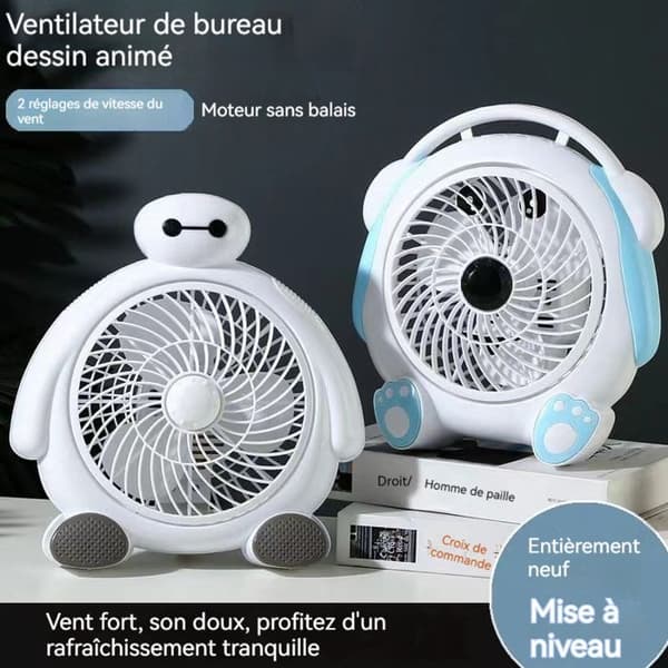Elektrisk ventilator - LEYUANDODO - BRÆNDER - Rosa - Mini - Stille