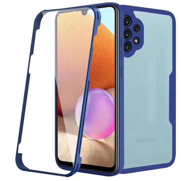 Mobilskal - ANNORLUNDA - Samsung A32 4G - Mörkblå - 360° skydd - Repfria