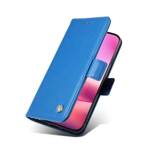 Coque Etui Beskyttelse - ANDERLEDES - iPhone 16 - PU Læder - Magnetisk Lukning - Himmelblå