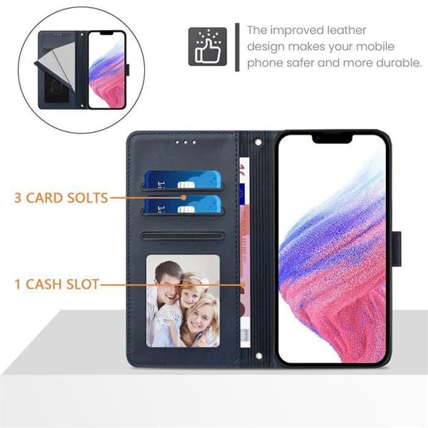 Telefonfodral - ANNORLUNDA - Xiaomi Poco M5S/Redmi Note 10 4G/Note 10S - PU-läder - RFID - Magnetisk