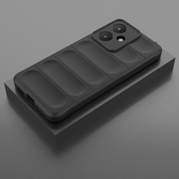 Telefoncover - ANDERLEDES - Techsuit Magic Shield - Sort Conquer black - Høj beskyttelse - Elegant