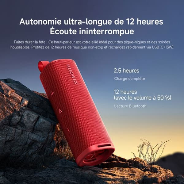 Bluetooth-kaiutin - XIAOMI - S29D - 30W - Punainen - Säänkestävä