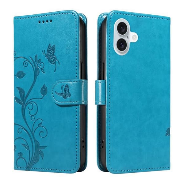 Plånboksfodral - ANNORLUNDA - iPhone 16 Plus - PU-läder - Magnetisk - Kortfack