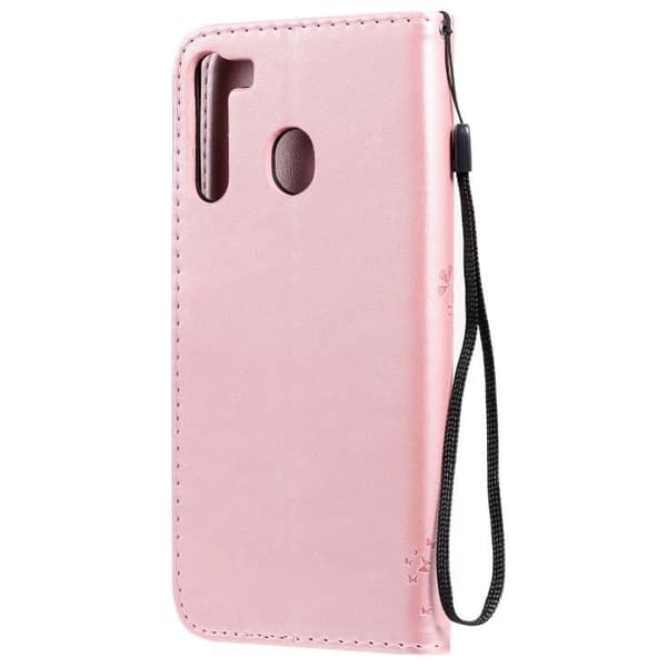 Coque - ANDERLEDES - Samsung Galaxy A21 - Stødabsorberende - PU Læder - Rosa guld