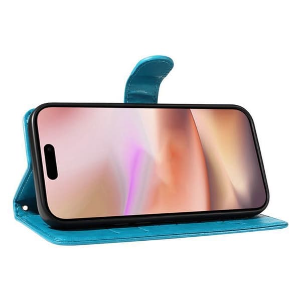 Plånboksfodral - ANNORLUNDA - iPhone 16 Plus - PU-läder - Magnetisk - Kortfack
