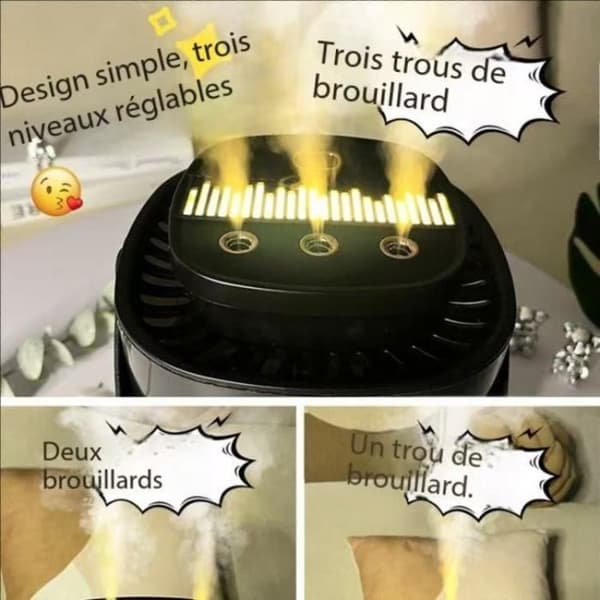 Intelligent luftfuktare - LEYUANDODO - X6 - glas - stor spridning - för sovrum