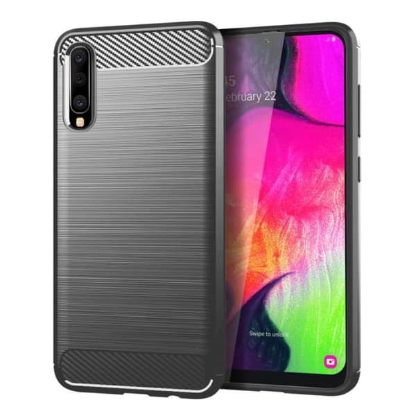 Telefoncover - ANDERLEDES - Samsung Galaxy A40 - Grå - Blød - Robust beskyttelse
