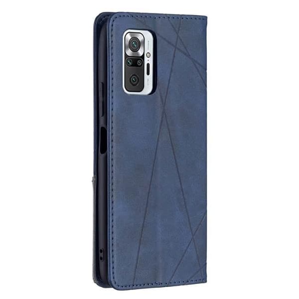 Mobilskal - ANNORLUNDA - Xiaomi Redmi Note 10 Pro 5G - Läder - Repfria - Blå