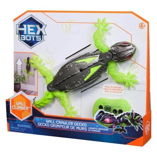 SPIN MASTER GECKO Hex Bots Grön och Grå Grön och Grå MINIATYRROBOT