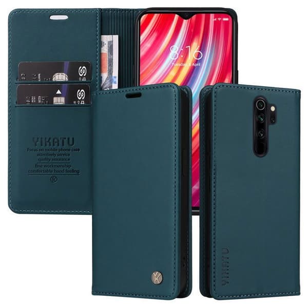 Mobilskal - ANNORLUNDA - Xiaomi Redmi Note 8 Pro - PU-läder - Magnetisk - Stötsäker