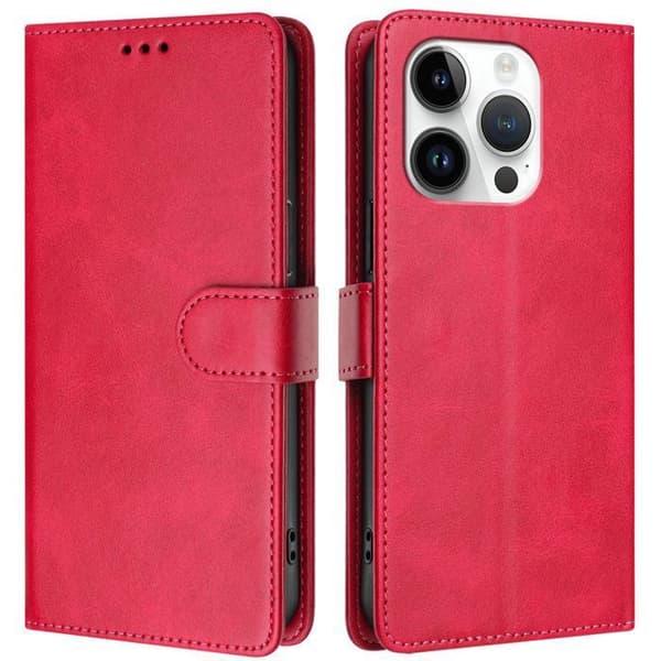 Cover til iPhone 15 Pro - ANDERLEDES - Flip-etui - Magnetlukning - RFID-beskyttelse - PU Læder