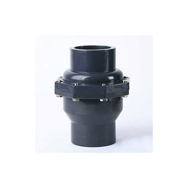 PVC dräneringsventil - backventil, invändig diameter 50mm DN40, mot återflöde - ventil Etikett