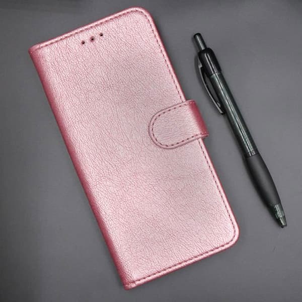 Plånboksfodral - CEKA TECH - iPhone 14 Pro - Rosa - Stödfunktion - Semi-styv