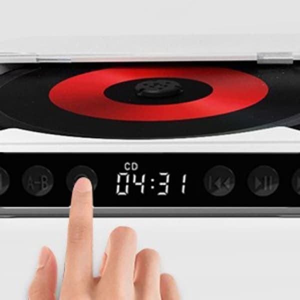 Bluetooth CD-afspiller - BYTELIKE - Ultra tynd - Batteri 2000mAh - Bluetooth 5.3 - Højttaler 2W