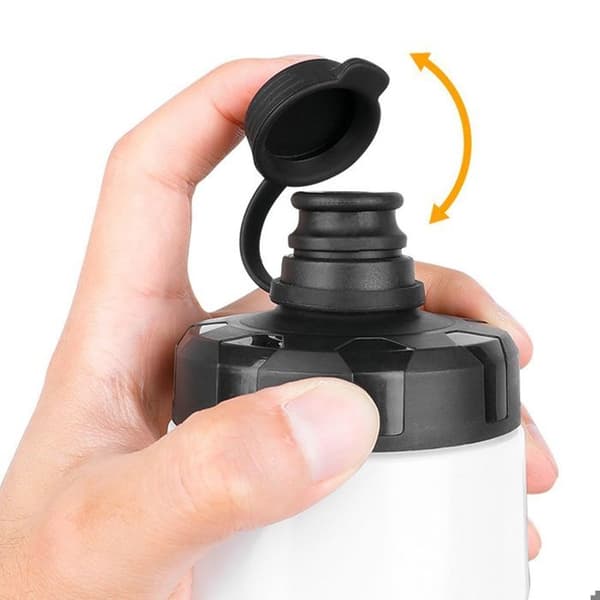 Vandflaske - AUCUNEARY - 720 ml - Sort - Fleksibel - Til cykel