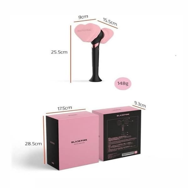 Lysestav - OUTAD - Blackpink - Rose og Sort - Plastik - Til Børn