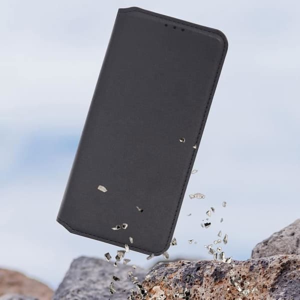 Telefoncover - ANDERLEDES - Samsung Galaxy S23 Plus - Læder - Sort - Blød