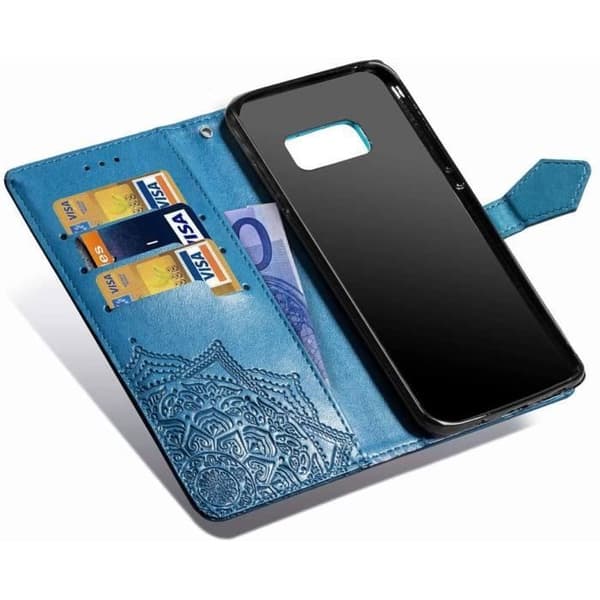 Coque - ANDERLEDES - Samsung Galaxy S8 - Mandala Prægning - Støtte - Magnetlukning