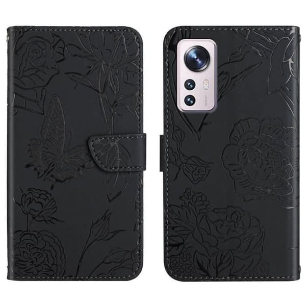 Etui - ANDERLEDES - Xiaomi 12 Lite - PU Læder - Stødabsorberende - Sort Pung