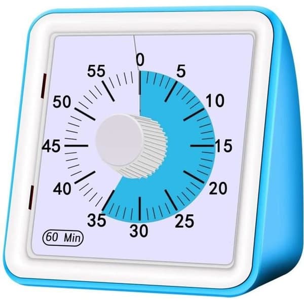 Timer - Tyst - 60 minuter - Plast ABS - För barn och vuxna