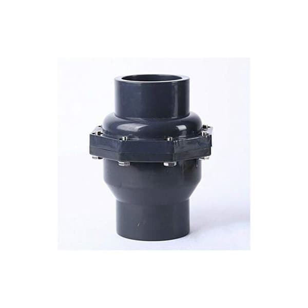 PVC dräneringsventil - backventil, invändig diameter 50mm DN40, mot återflöde - ventil Etikett