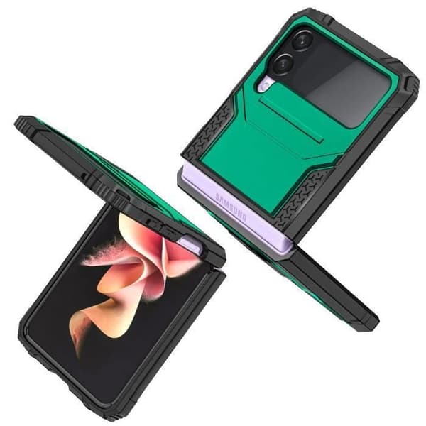 Mobilskal - ANNORLUNDA - Galaxy Z Flip 4 - Slitstark - Stötsäker - Anti-fall ring