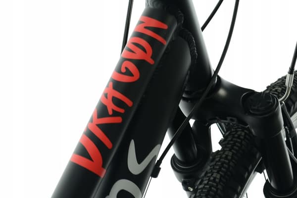 Cykel Kands Dragon 24'', 130–165 cm, Sort