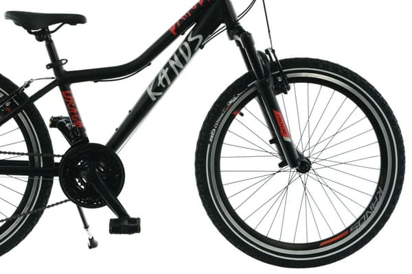 Cykel Kands Dragon 24'', 130–165 cm, Sort