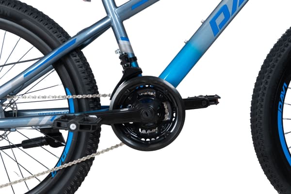Barncykel Davi Terrano 24, 130-160 cm, 21 växlar, Grå/Blå