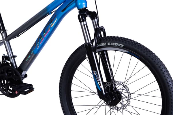 Barncykel Mars 24", 130-160 cm, 21 växlar, Blå/Grå