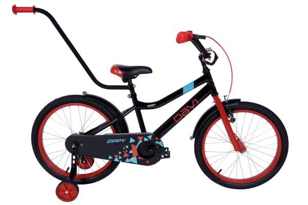 Drengecykel Davi Zippy, 20", 110-130 cm, 1 gear, Sort