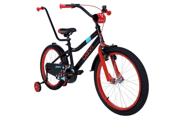 Drengecykel Davi Zippy, 20", 110-130 cm, 1 gear, Sort