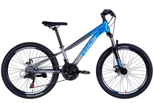 Barncykel Mars 24", 130-160 cm, 21 växlar, Blå/Grå